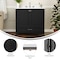 Flash Furniture Haven 36 Inch Bathroom Vanity w/Sink, Storage Cabinet w/Soft Close Doors and Bottom Drawer, Black FS-BN-4-36-KD-BK-GG - alternate 6